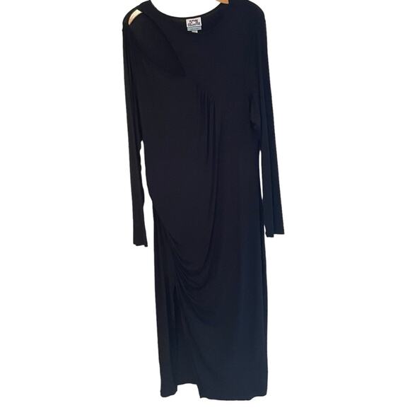 Future Collective‎ Reese Blutstein Black Midi Dress Size XXL NWT - Picture 4 of 10